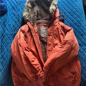 American Eagle Outfitters Vibrant Orange Jacket